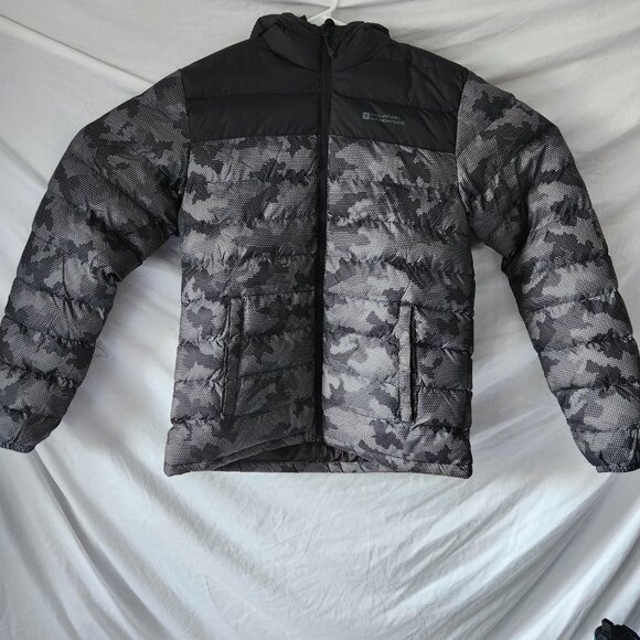 Mountain Warehouse Seasons II Men’s Puffer Jacket S Black Camo Sotherm Warm - Picture 1 of 14